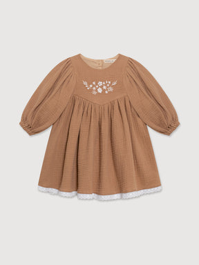 Vestido terra e mel