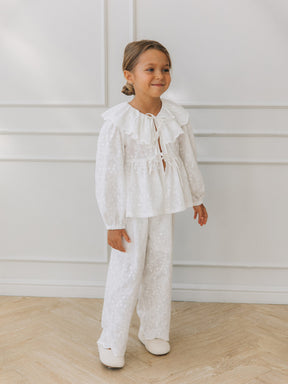 Blusa Flor de neve