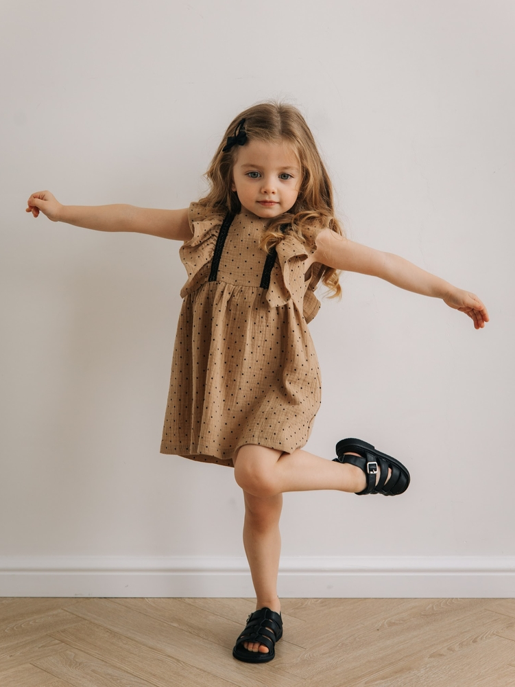 Vestido doce canela