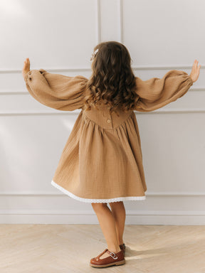 Vestido terra e mel