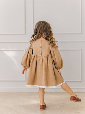 Vestido terra e mel
