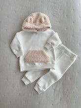Conjunto Ursinho de Neve - Off White com Detalhes Rosados