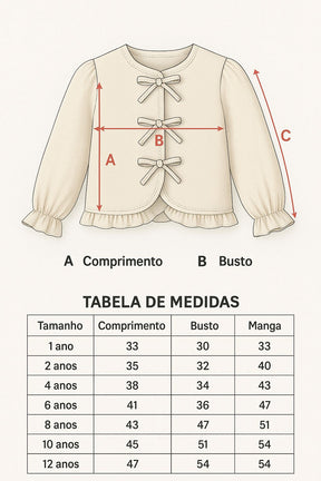 Blusa Flor de neve
